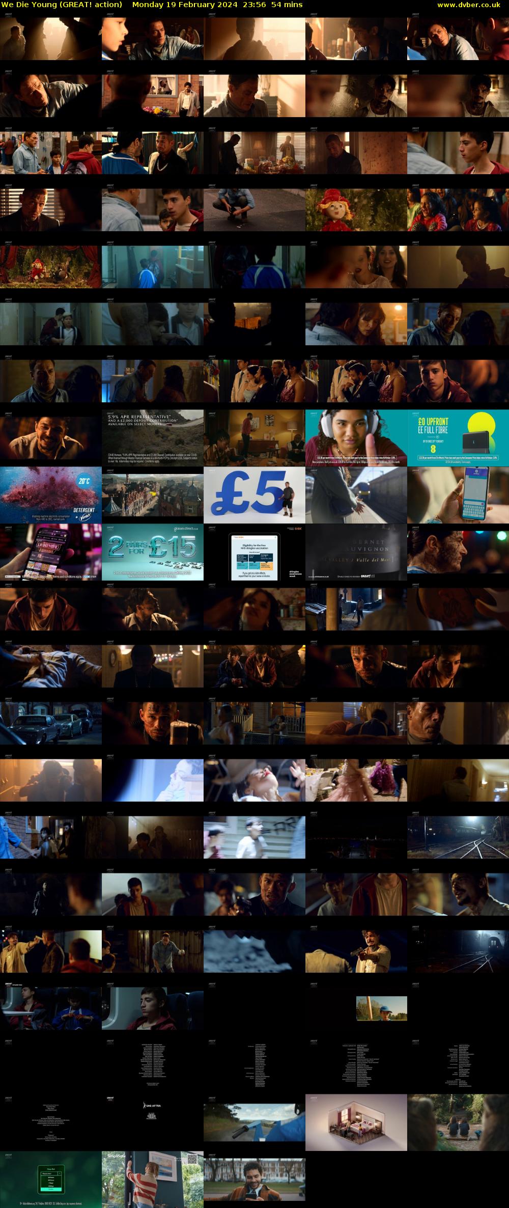 We Die Young (GREAT! action) Monday 19 February 2024 23:56 - 00:50