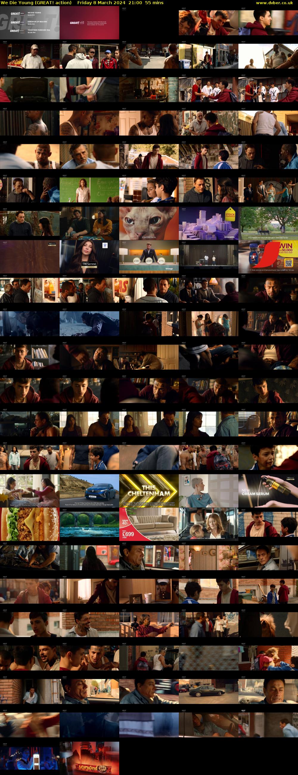We Die Young (GREAT! action) Friday 8 March 2024 21:00 - 21:55