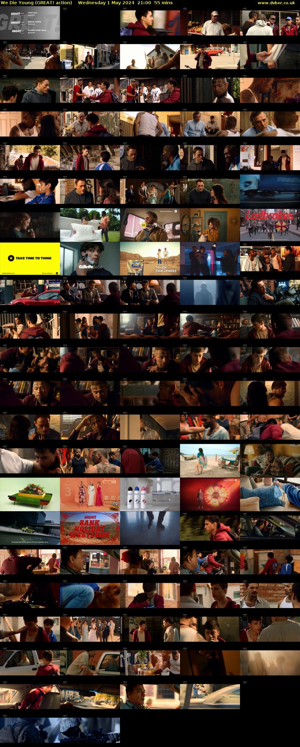 We Die Young (GREAT! action) Wednesday 1 May 2024 21:00 - 21:55