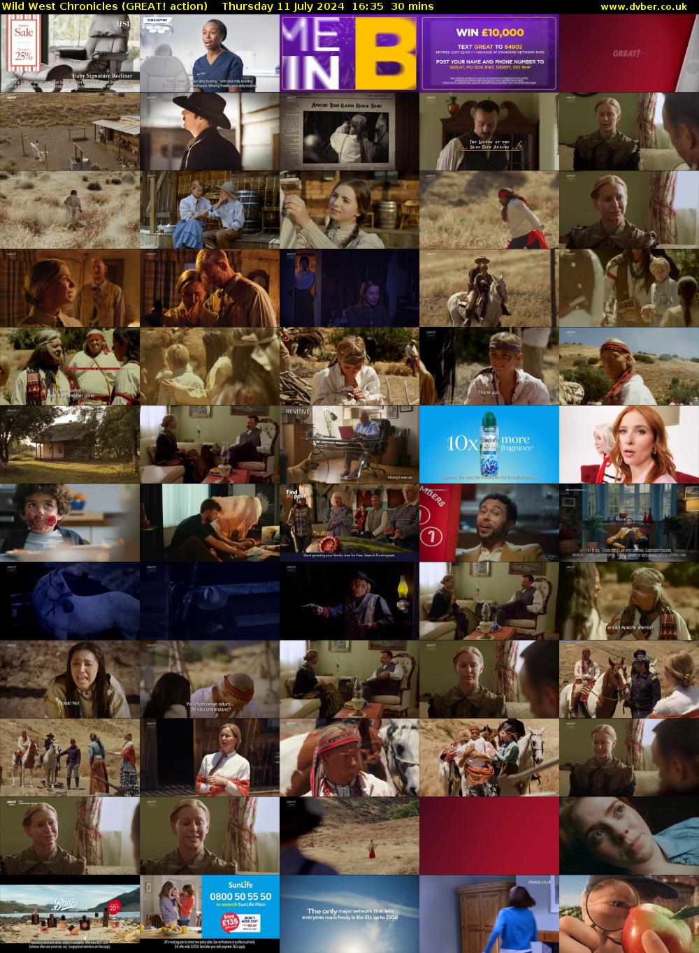 Wild West Chronicles (GREAT! action) Thursday 11 July 2024 16:35 - 17:05
