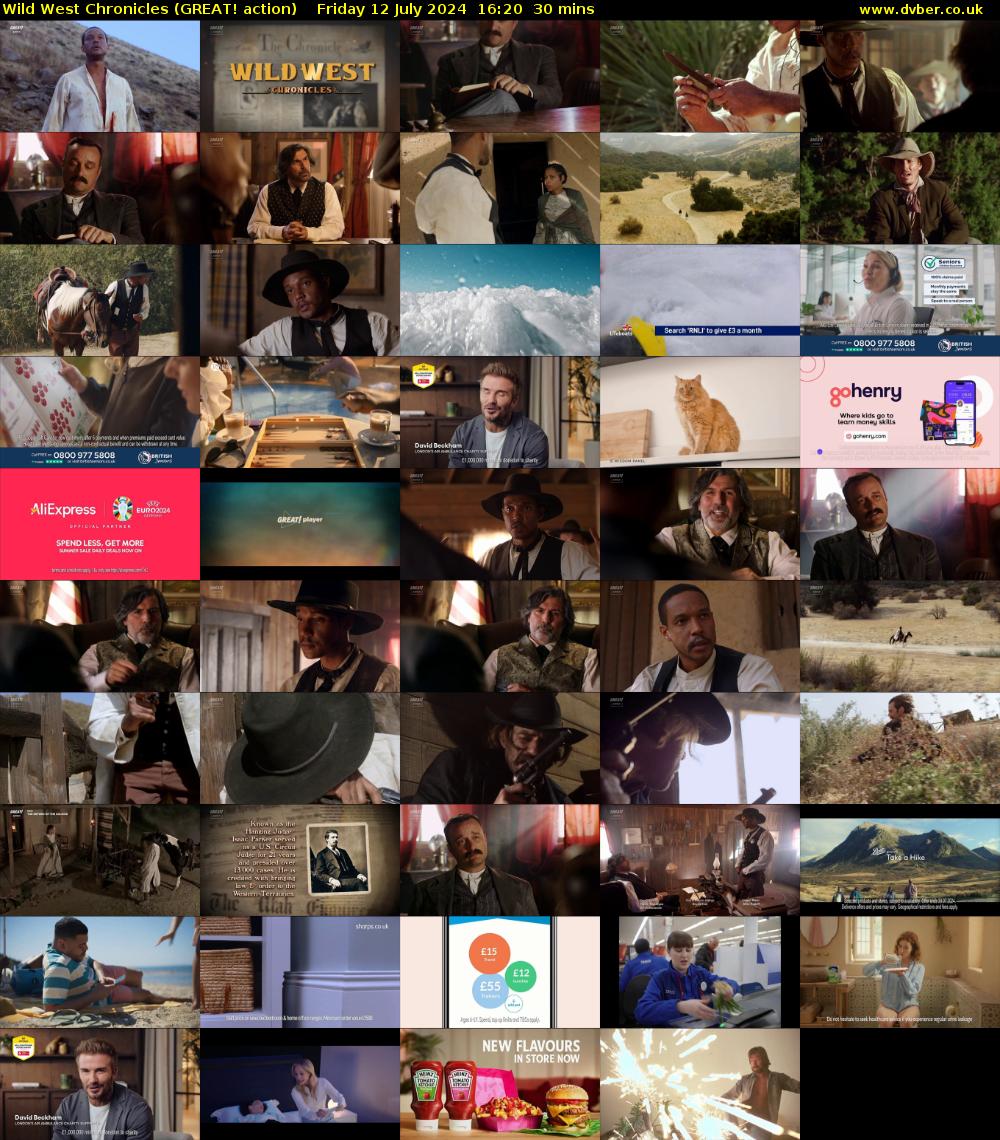 Wild West Chronicles (GREAT! action) Friday 12 July 2024 16:20 - 16:50