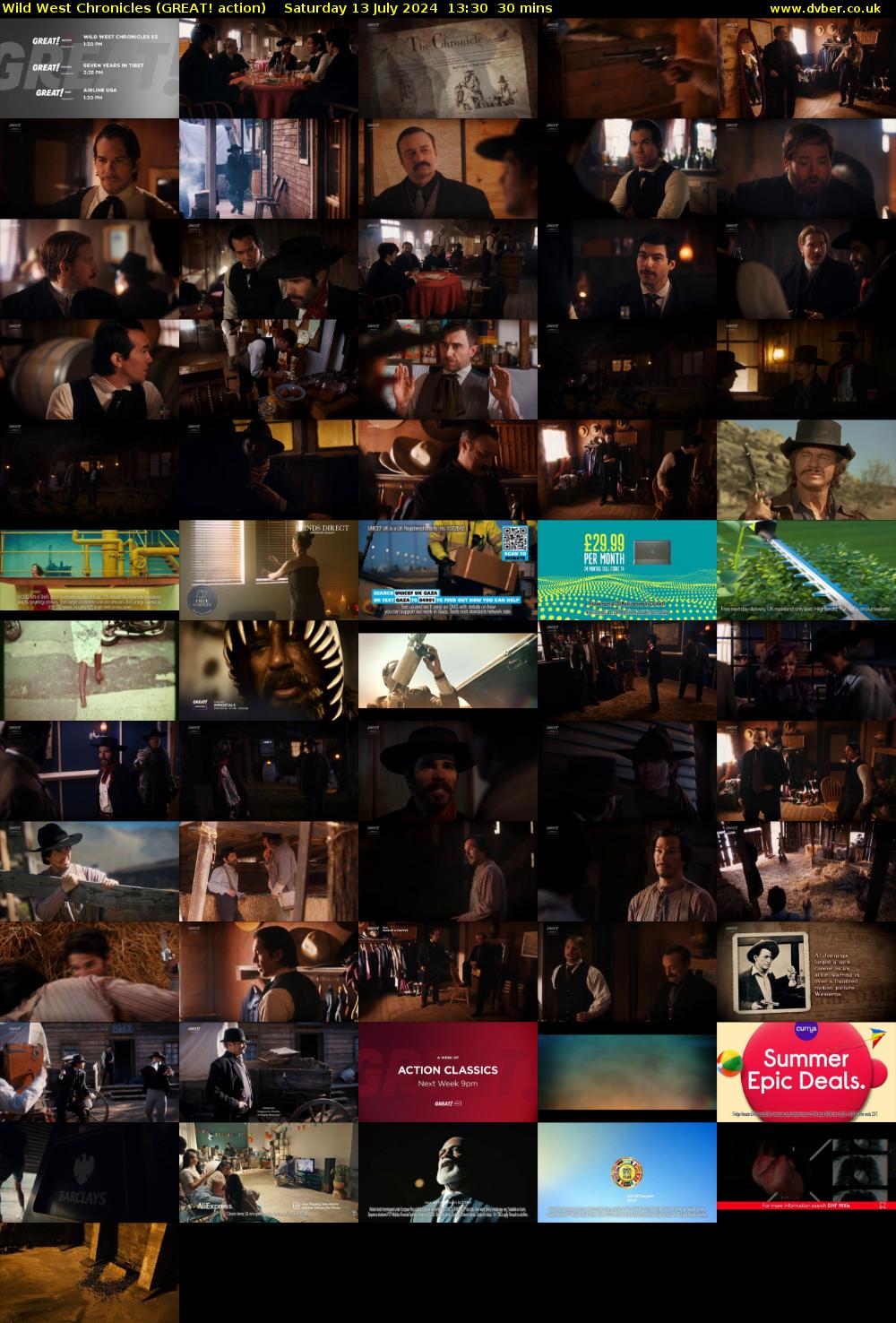 Wild West Chronicles (GREAT! action) Saturday 13 July 2024 13:30 - 14:00