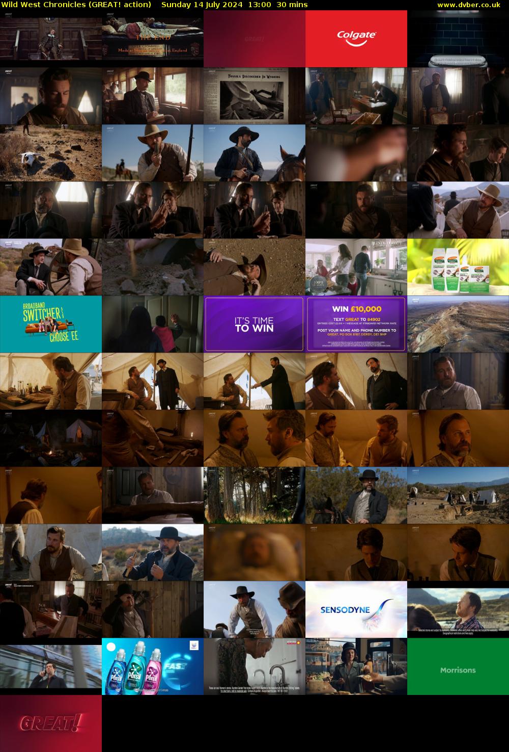 Wild West Chronicles (GREAT! action) Sunday 14 July 2024 13:00 - 13:30