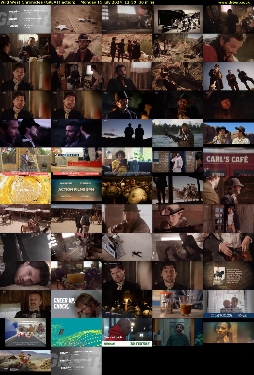 Wild West Chronicles (GREAT! action) Monday 15 July 2024 12:30 - 13:00
