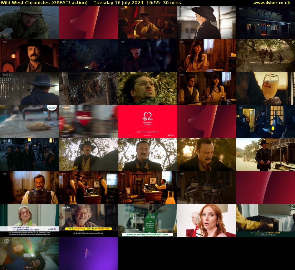 Wild West Chronicles (GREAT! action) Tuesday 16 July 2024 16:55 - 17:25