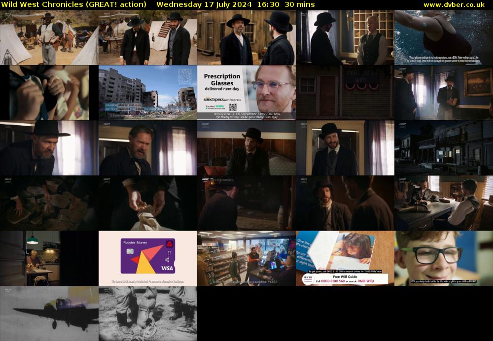 Wild West Chronicles (GREAT! action) Wednesday 17 July 2024 16:30 - 17:00