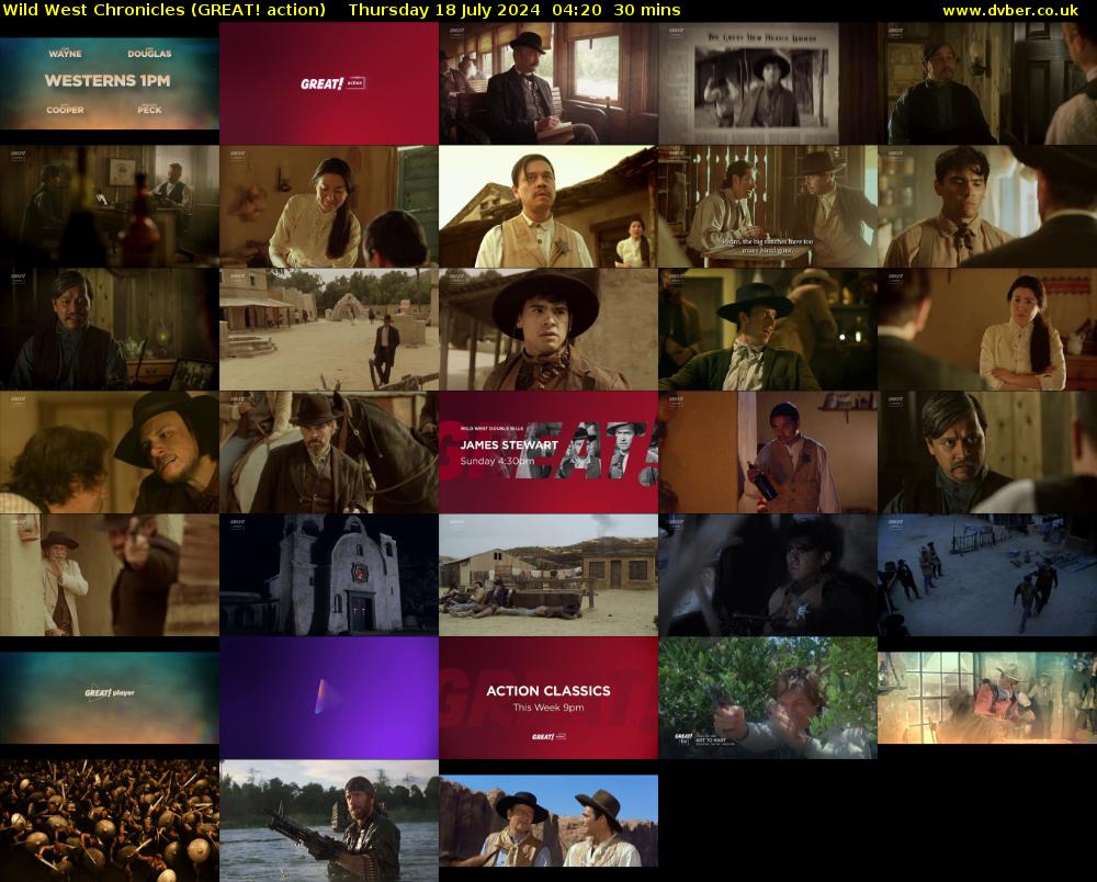 Wild West Chronicles (GREAT! action) Thursday 18 July 2024 04:20 - 04:50
