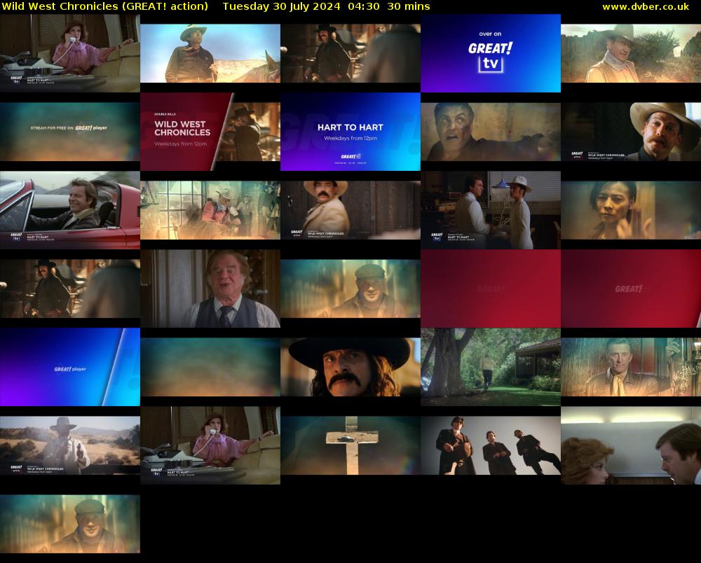 Wild West Chronicles (GREAT! action) Tuesday 30 July 2024 04:30 - 05:00