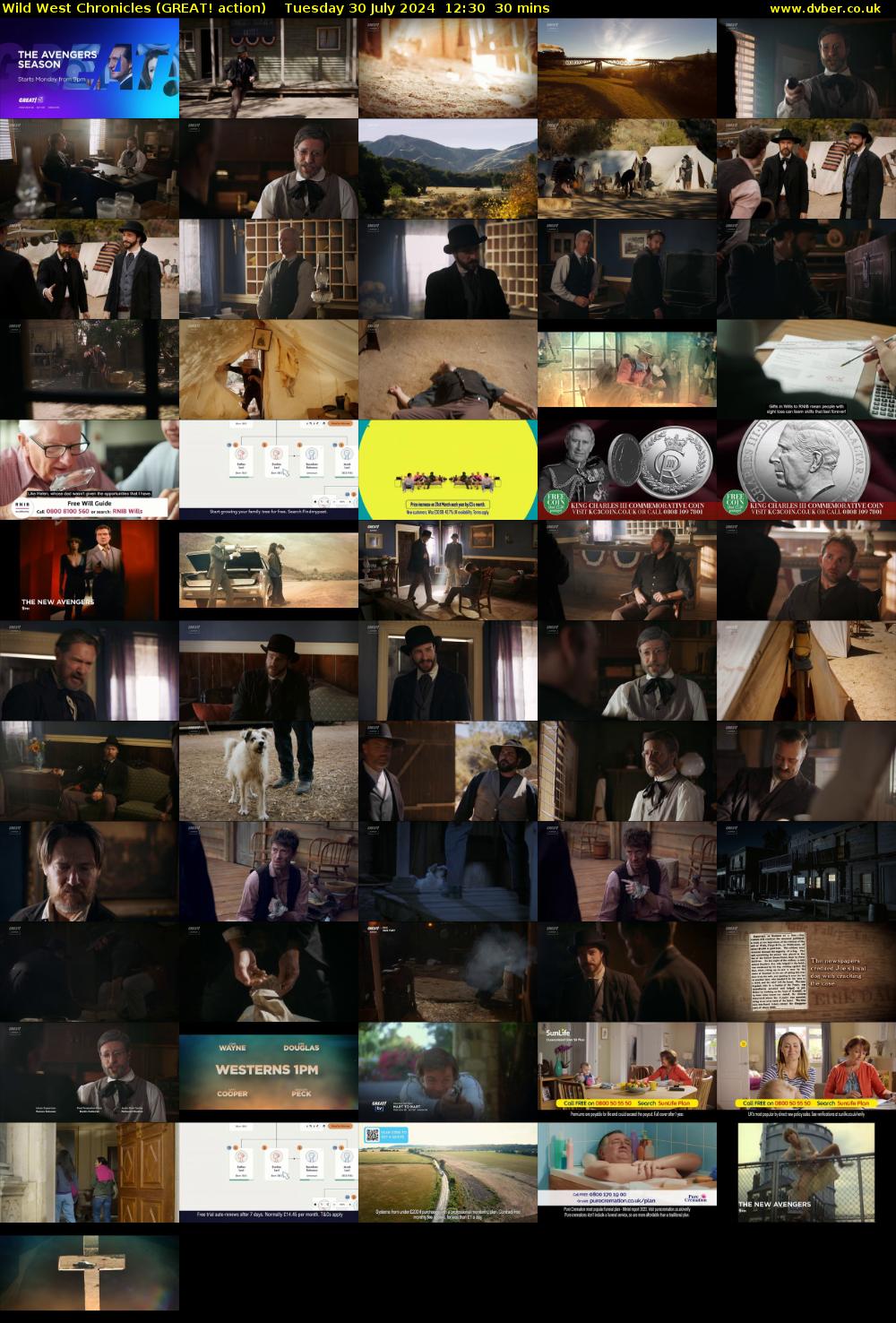 Wild West Chronicles (GREAT! action) Tuesday 30 July 2024 12:30 - 13:00