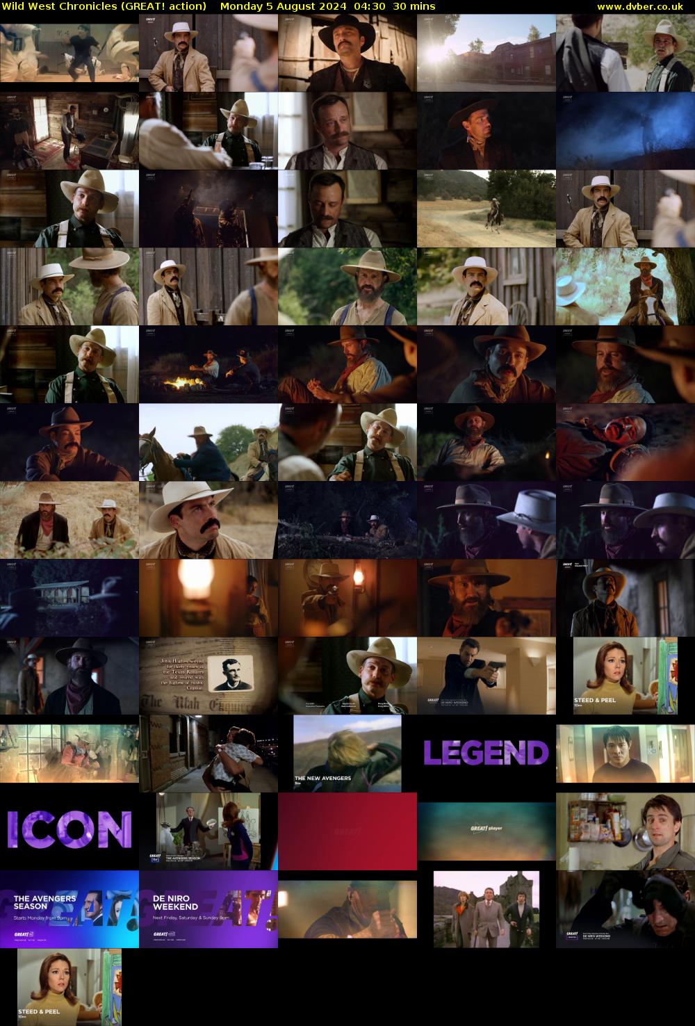 Wild West Chronicles (GREAT! action) Monday 5 August 2024 04:30 - 05:00