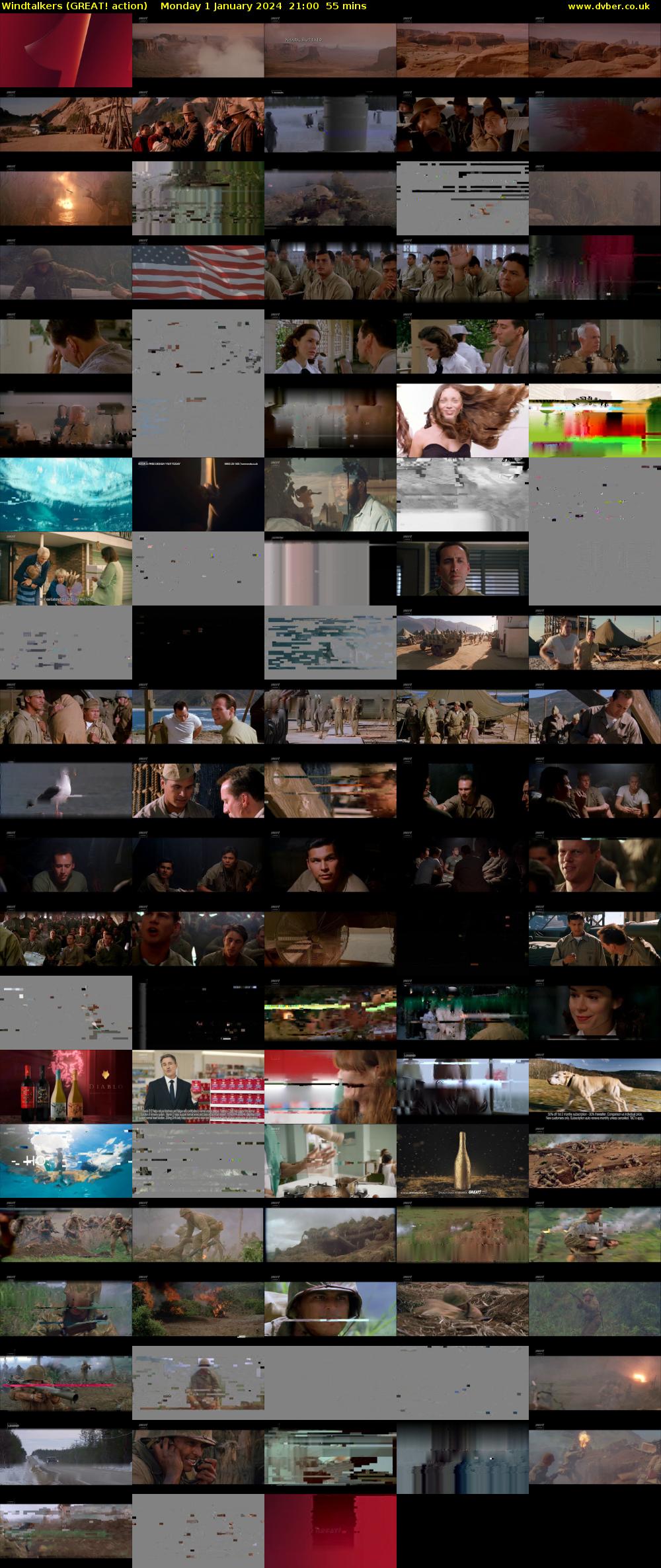 Windtalkers (GREAT! action) Monday 1 January 2024 21:00 - 21:55