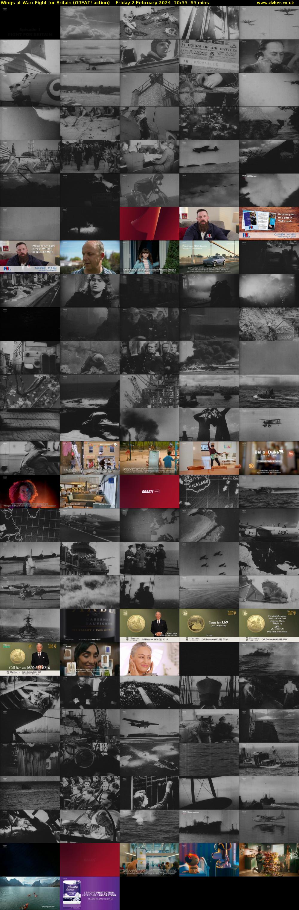Wings at War: Fight for Britain (GREAT! action) Friday 2 February 2024 10:55 - 12:00