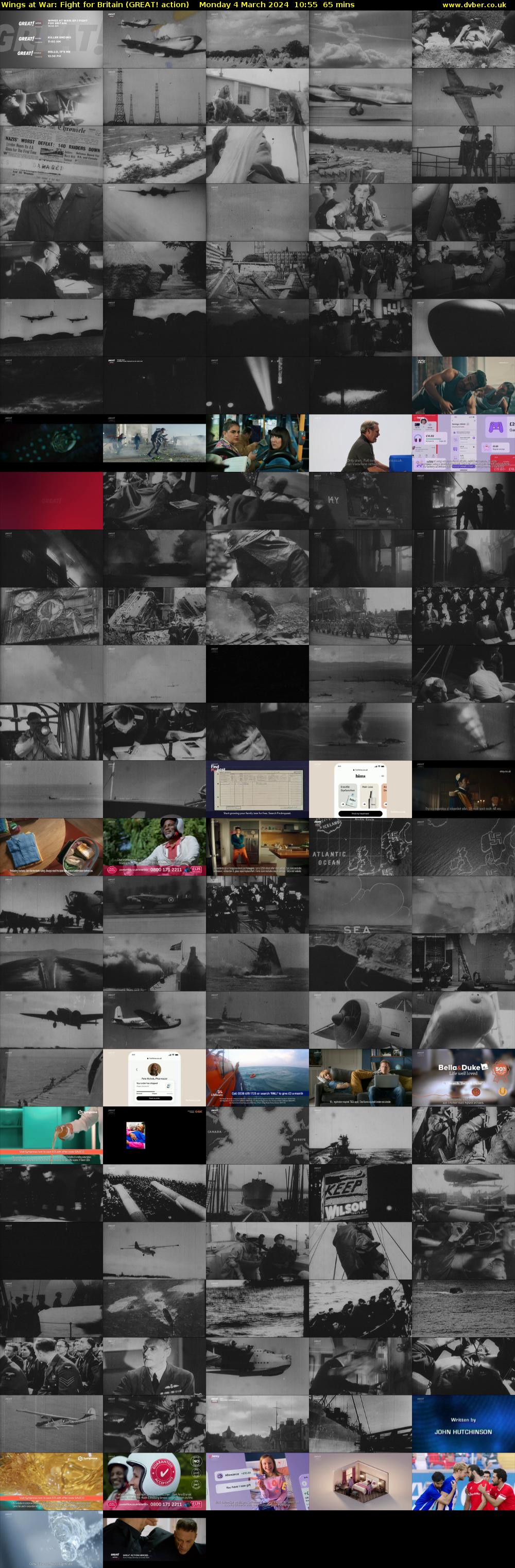 Wings at War: Fight for Britain (GREAT! action) Monday 4 March 2024 10:55 - 12:00