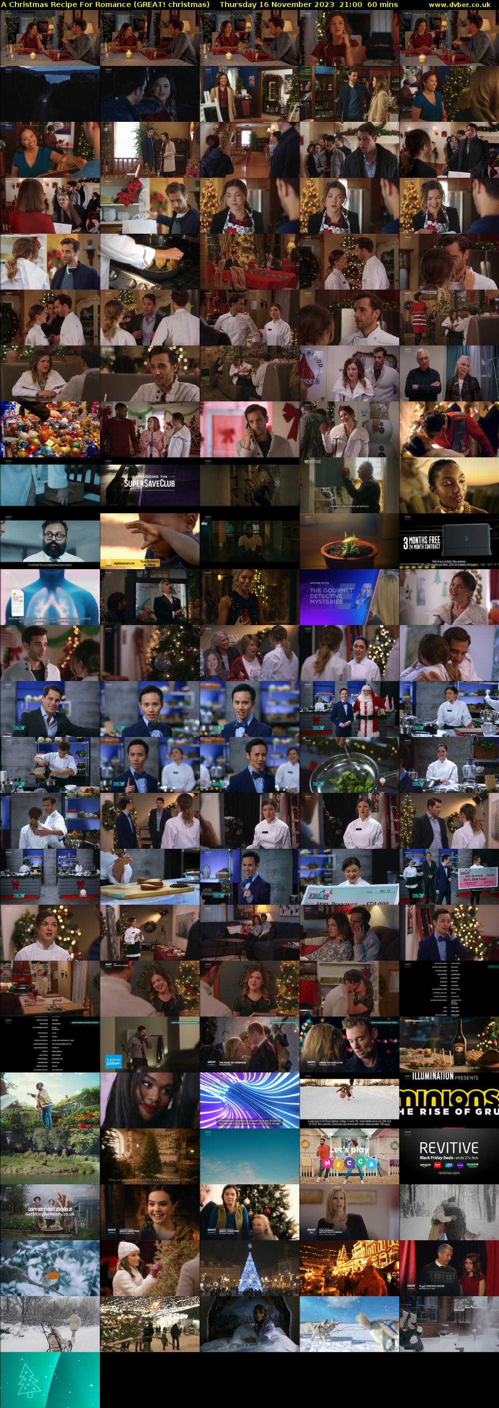 A Christmas Recipe For Romance (GREAT! christmas) Thursday 16 November 2023 21:00 - 22:00