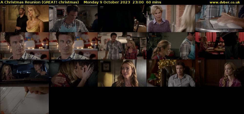 A Christmas Reunion (GREAT! christmas) Monday 9 October 2023 23:00 - 00:00