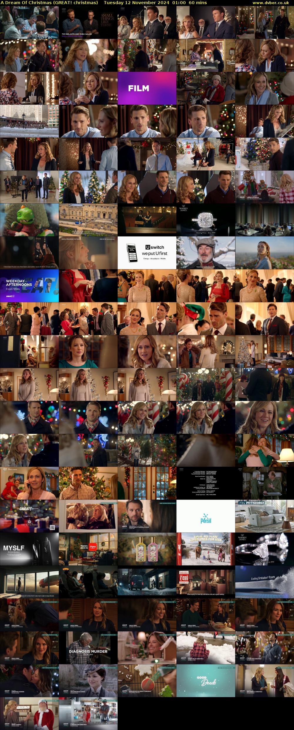 A Dream Of Christmas (GREAT! christmas) Tuesday 12 November 2024 01:00 - 02:00