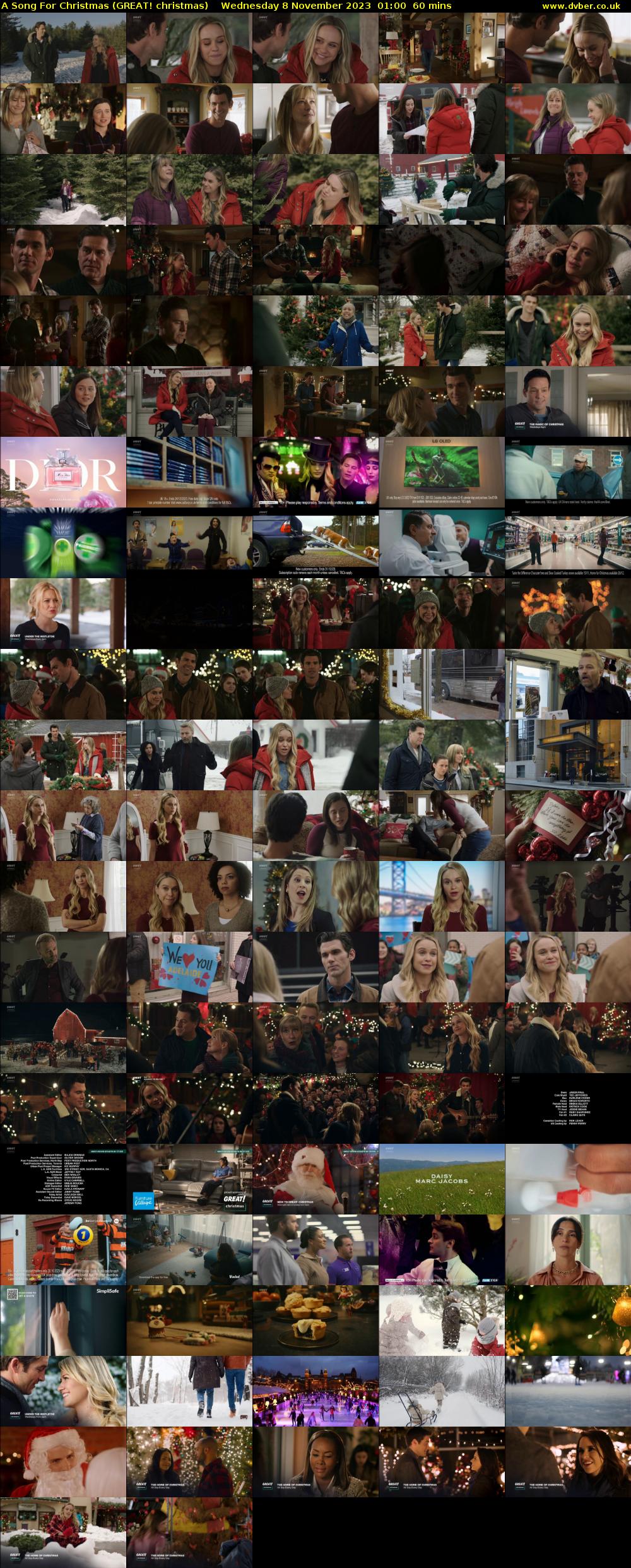 A Song For Christmas (GREAT! christmas) Wednesday 8 November 2023 01:00 - 02:00