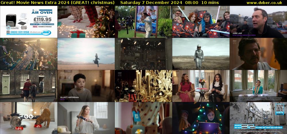 Great! Movie News Extra 2024 (GREAT! christmas) Saturday 7 December 2024 08:00 - 08:10