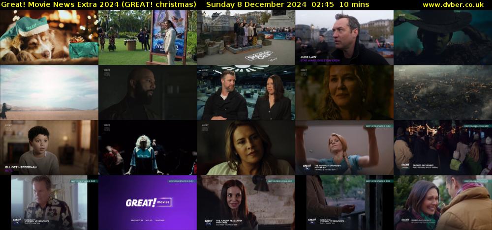 Great! Movie News Extra 2024 (GREAT! christmas) Sunday 8 December 2024 02:45 - 02:55