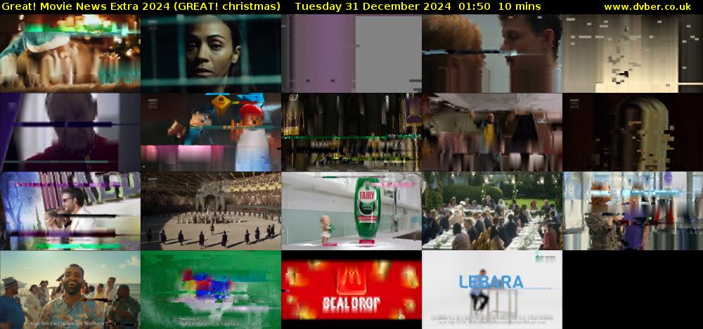Great! Movie News Extra 2024 (GREAT! christmas) Tuesday 31 December 2024 01:50 - 02:00