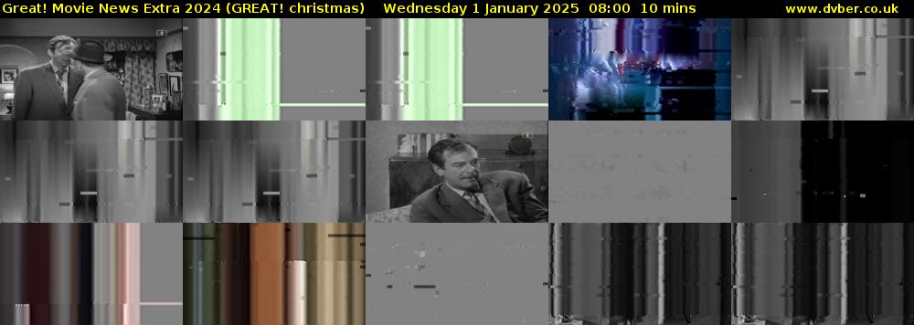 Great! Movie News Extra 2024 (GREAT! christmas) Wednesday 1 January 2025 08:00 - 08:10