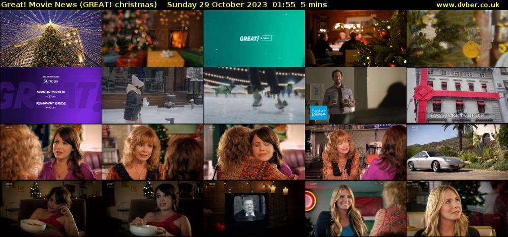 Great! Movie News (GREAT! christmas) Sunday 29 October 2023 01:55 - 02:00