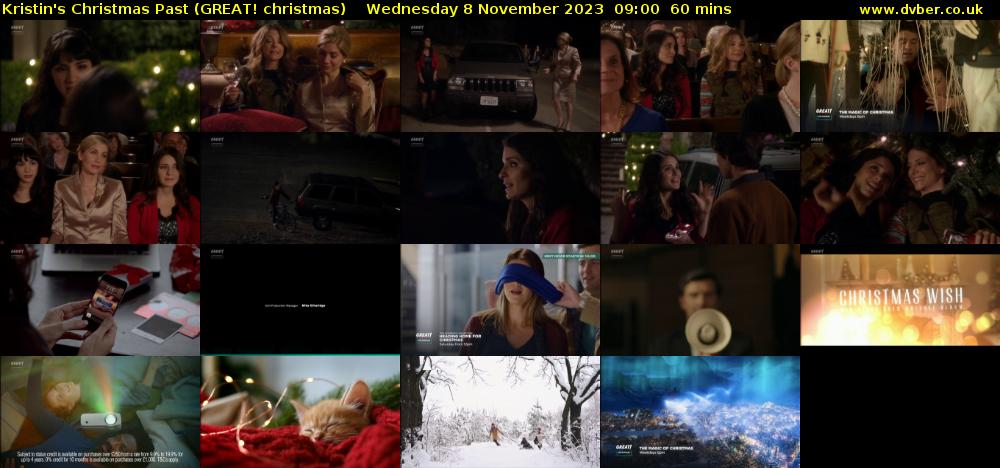 Kristin's Christmas Past (GREAT! christmas) Wednesday 8 November 2023 09:00 - 10:00