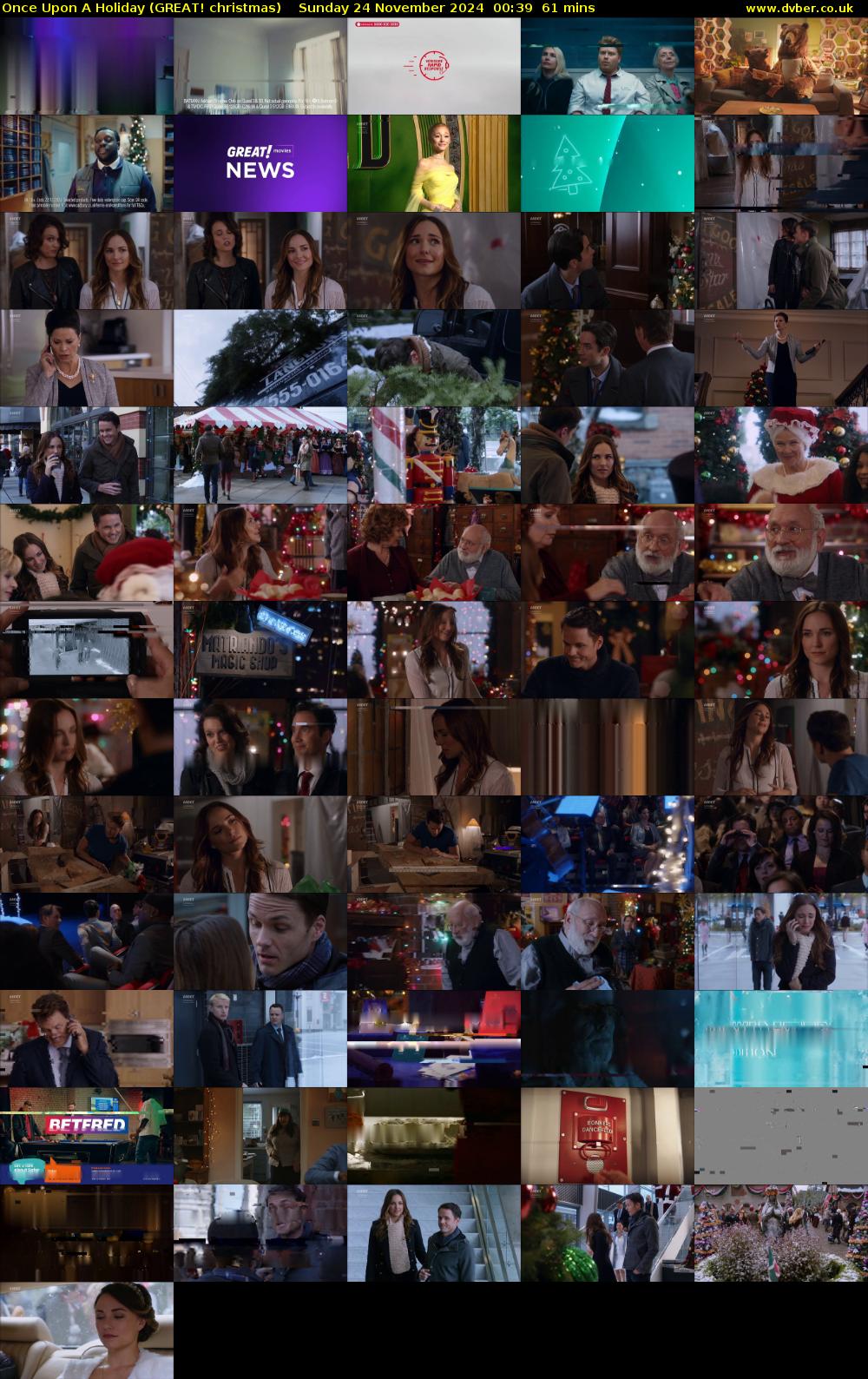 Once Upon A Holiday (GREAT! christmas) Sunday 24 November 2024 00:39 - 01:40