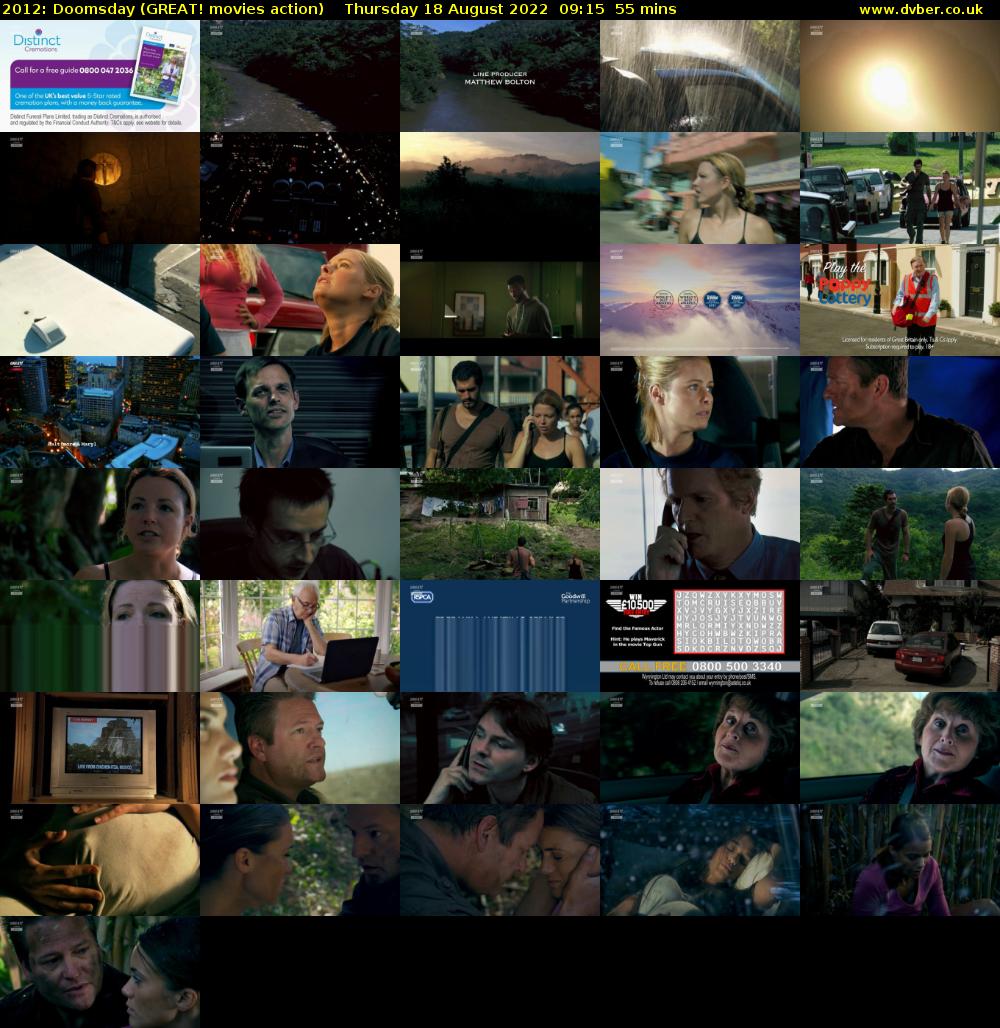 2012: Doomsday (GREAT! movies action) Thursday 18 August 2022 09:15 - 10:10
