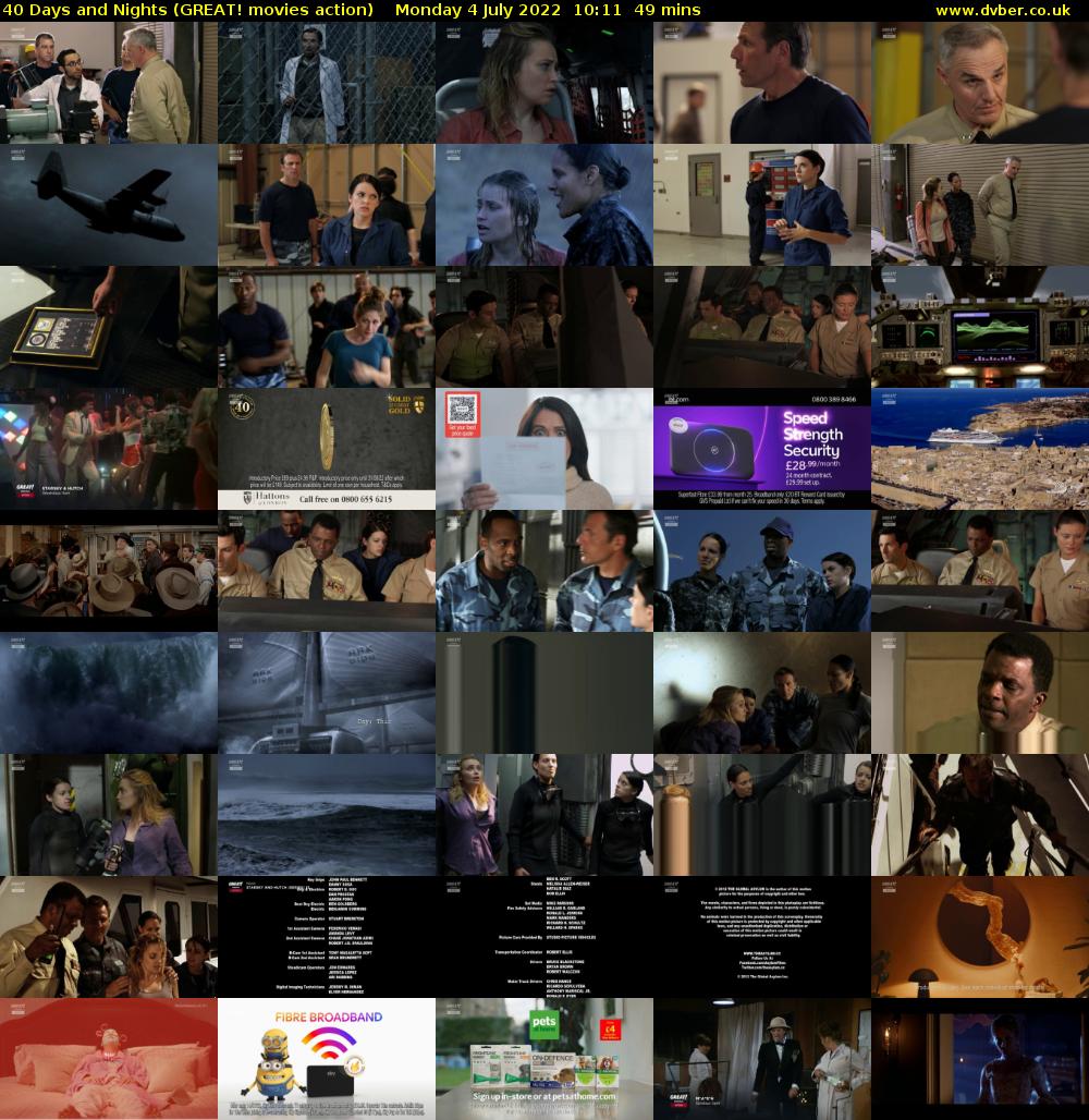 40 Days and Nights (GREAT! movies action) Monday 4 July 2022 10:11 - 11:00
