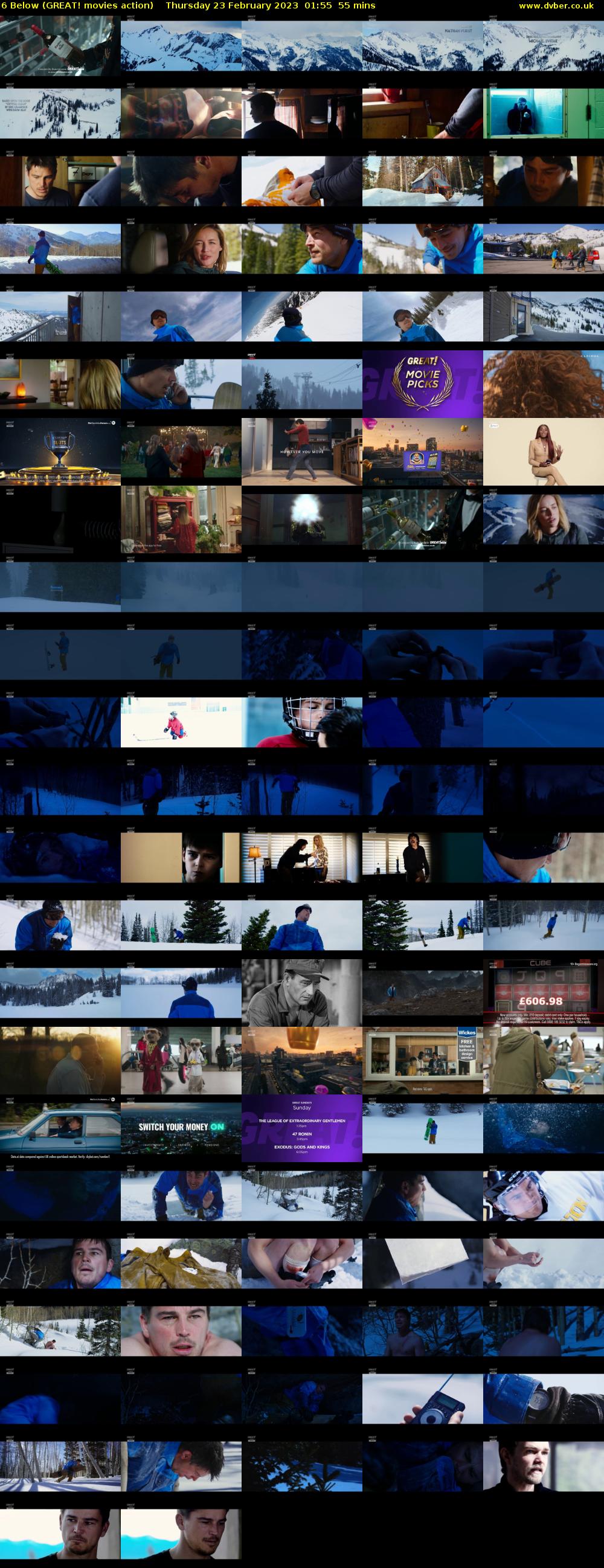6 Below (GREAT! movies action) Thursday 23 February 2023 01:55 - 02:50