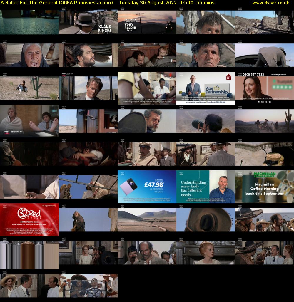 A Bullet For The General (GREAT! movies action) Tuesday 30 August 2022 14:40 - 15:35