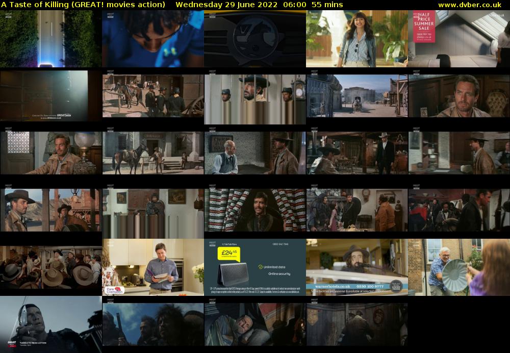 A Taste of Killing (GREAT! movies action) Wednesday 29 June 2022 06:00 - 06:55