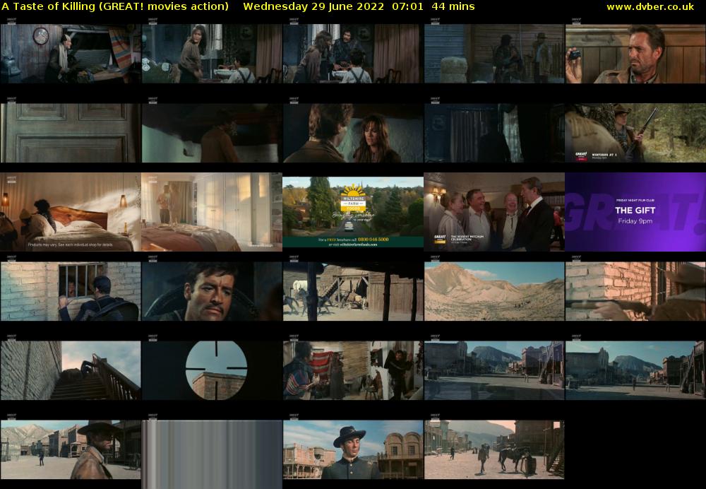 A Taste of Killing (GREAT! movies action) Wednesday 29 June 2022 07:01 - 07:45