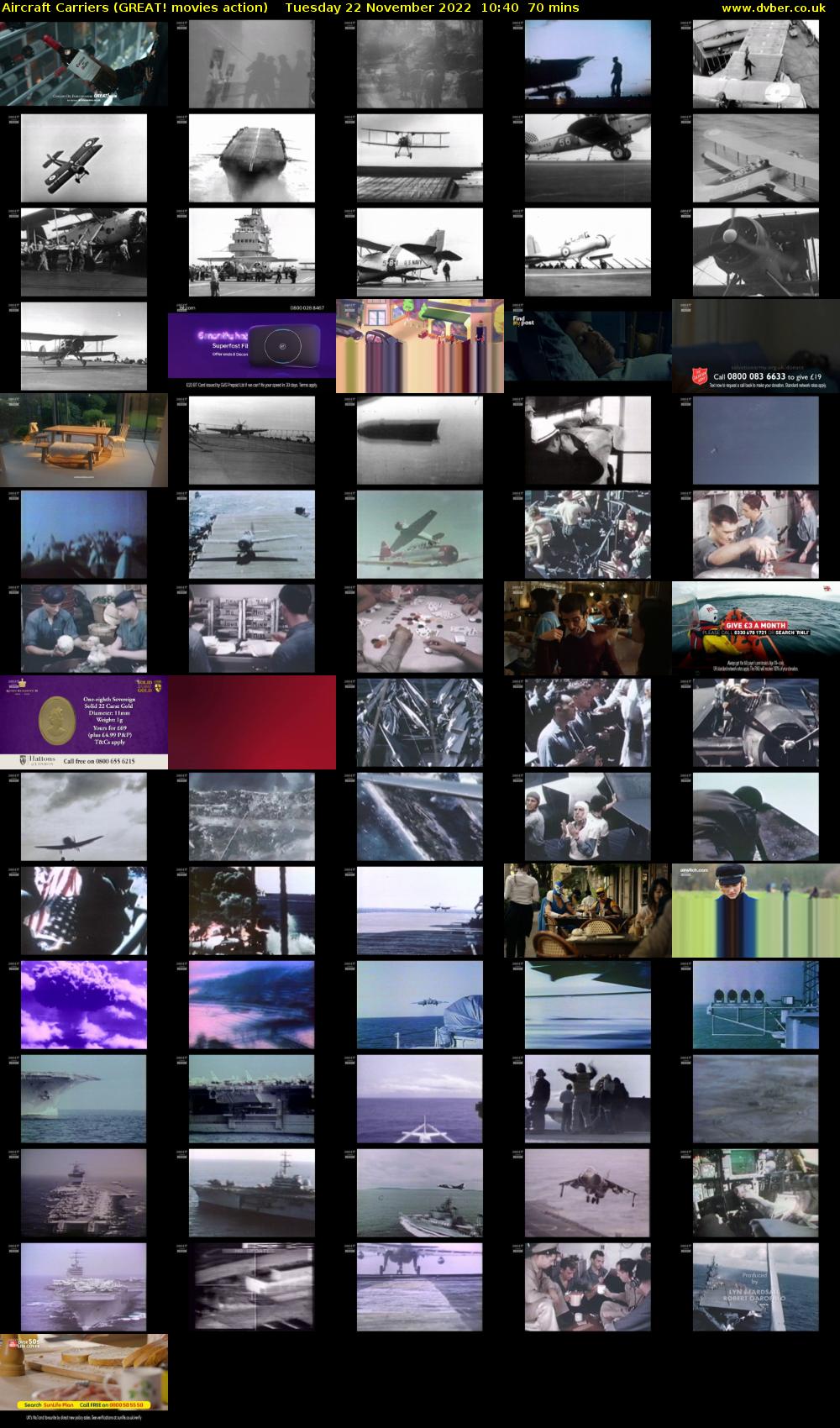 Aircraft Carriers (GREAT! movies action) Tuesday 22 November 2022 10:40 - 11:50