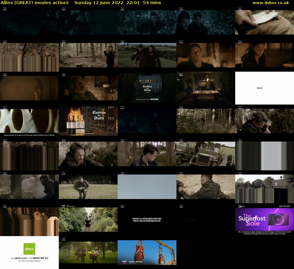 Allies (GREAT! movies action) Sunday 12 June 2022 22:01 - 22:55