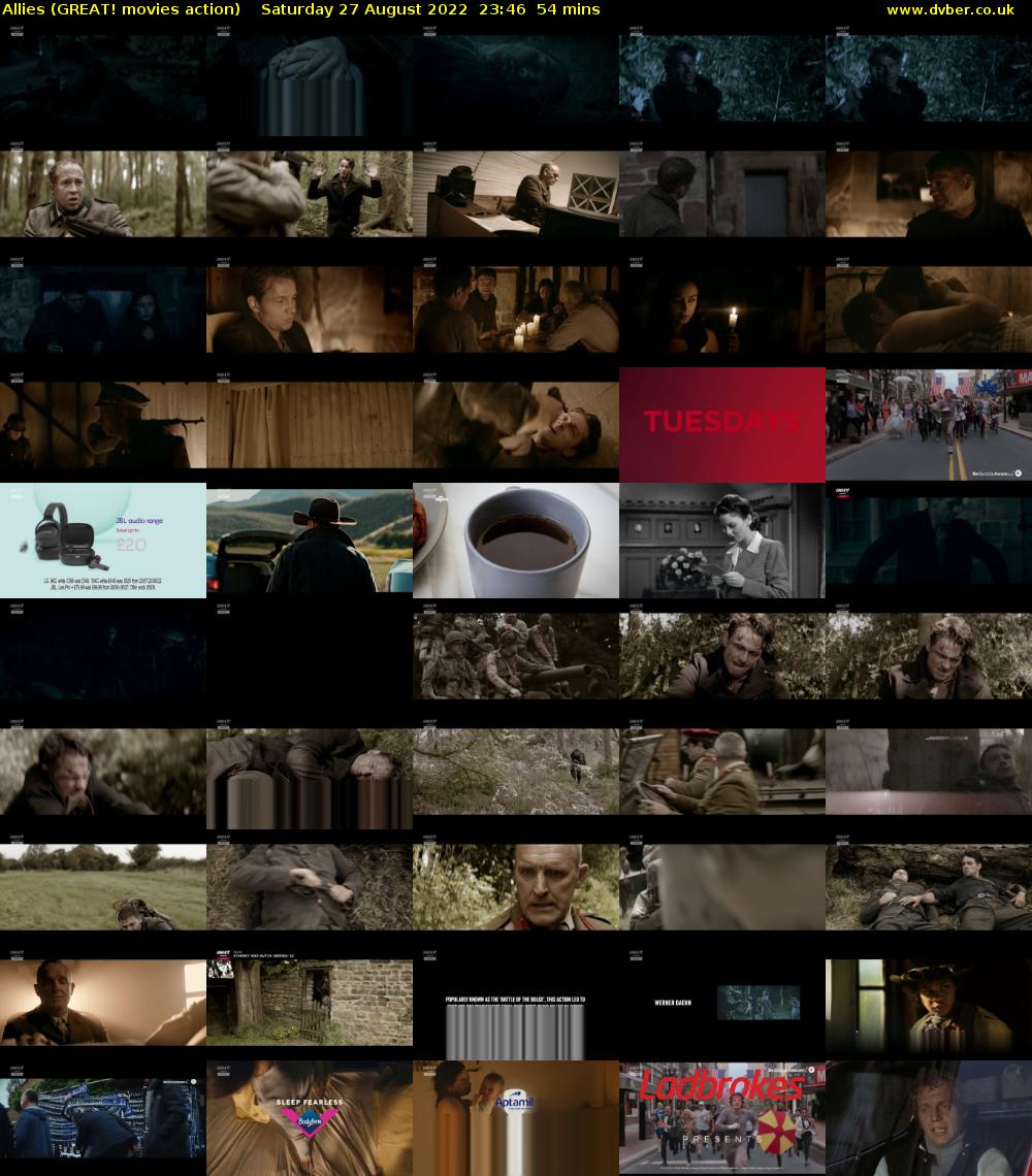 Allies (GREAT! movies action) Saturday 27 August 2022 23:46 - 00:40