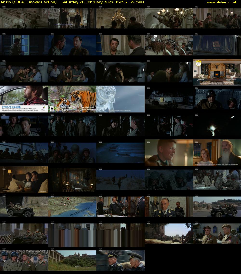 Anzio (GREAT! movies action) Saturday 26 February 2022 09:55 - 10:50