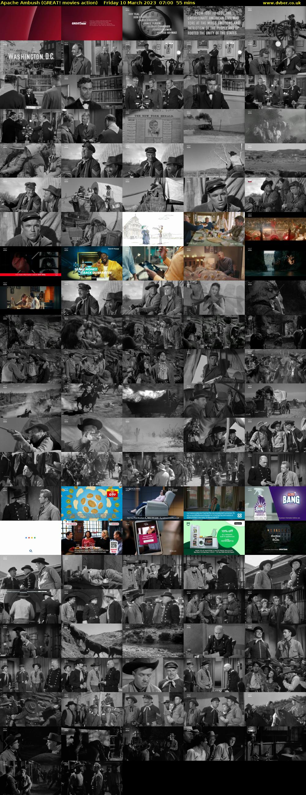 Apache Ambush (GREAT! movies action) Friday 10 March 2023 07:00 - 07:55