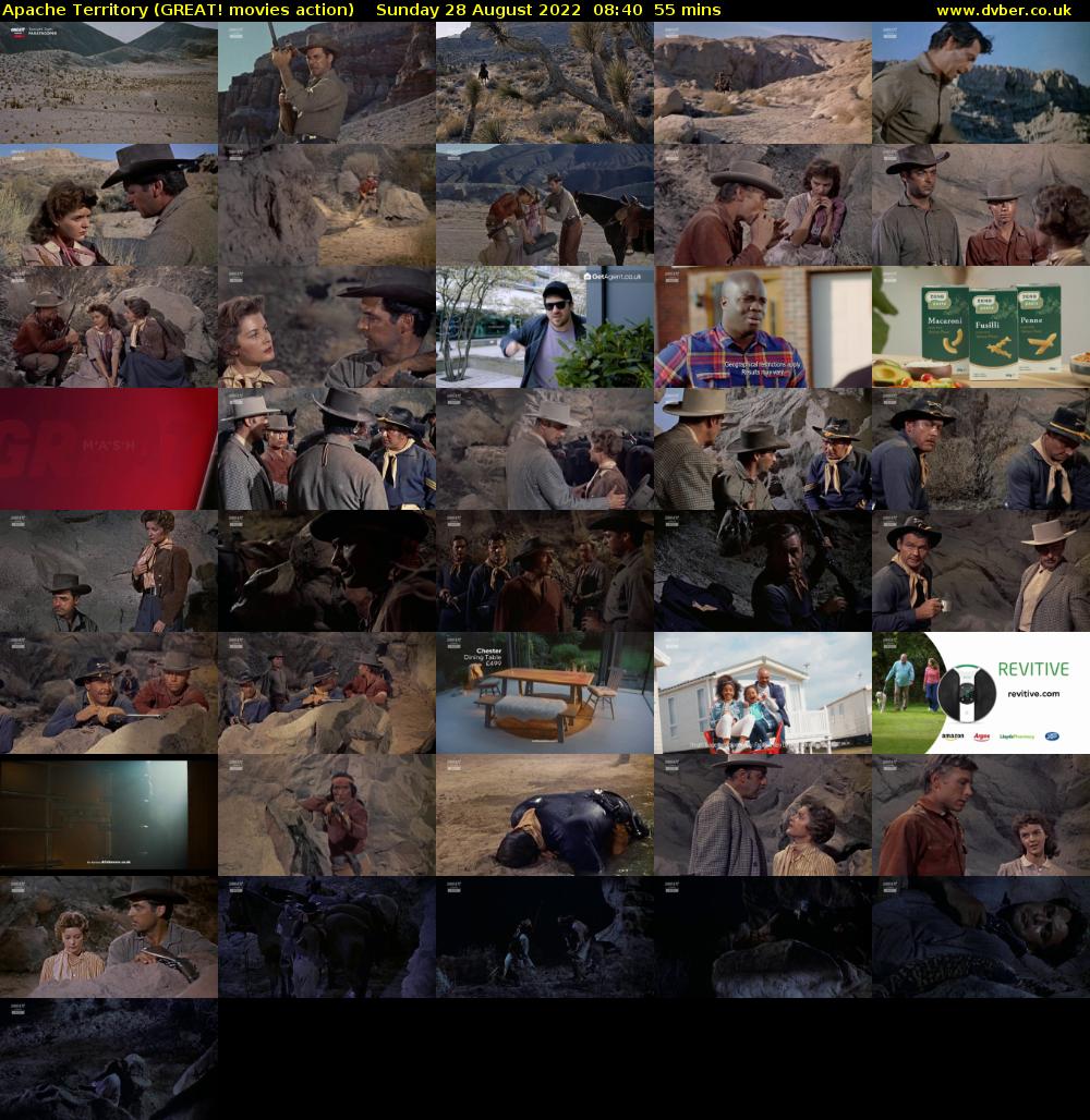 Apache Territory (GREAT! movies action) Sunday 28 August 2022 08:40 - 09:35