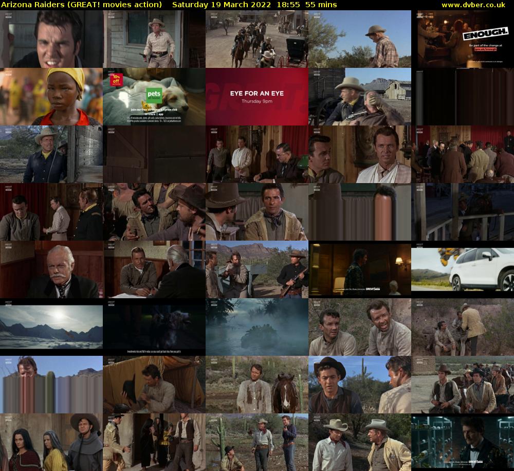 Arizona Raiders (GREAT! movies action) Saturday 19 March 2022 18:55 - 19:50