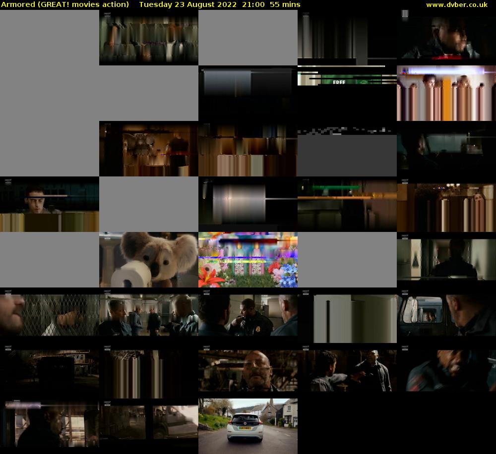 Armored (GREAT! movies action) Tuesday 23 August 2022 21:00 - 21:55