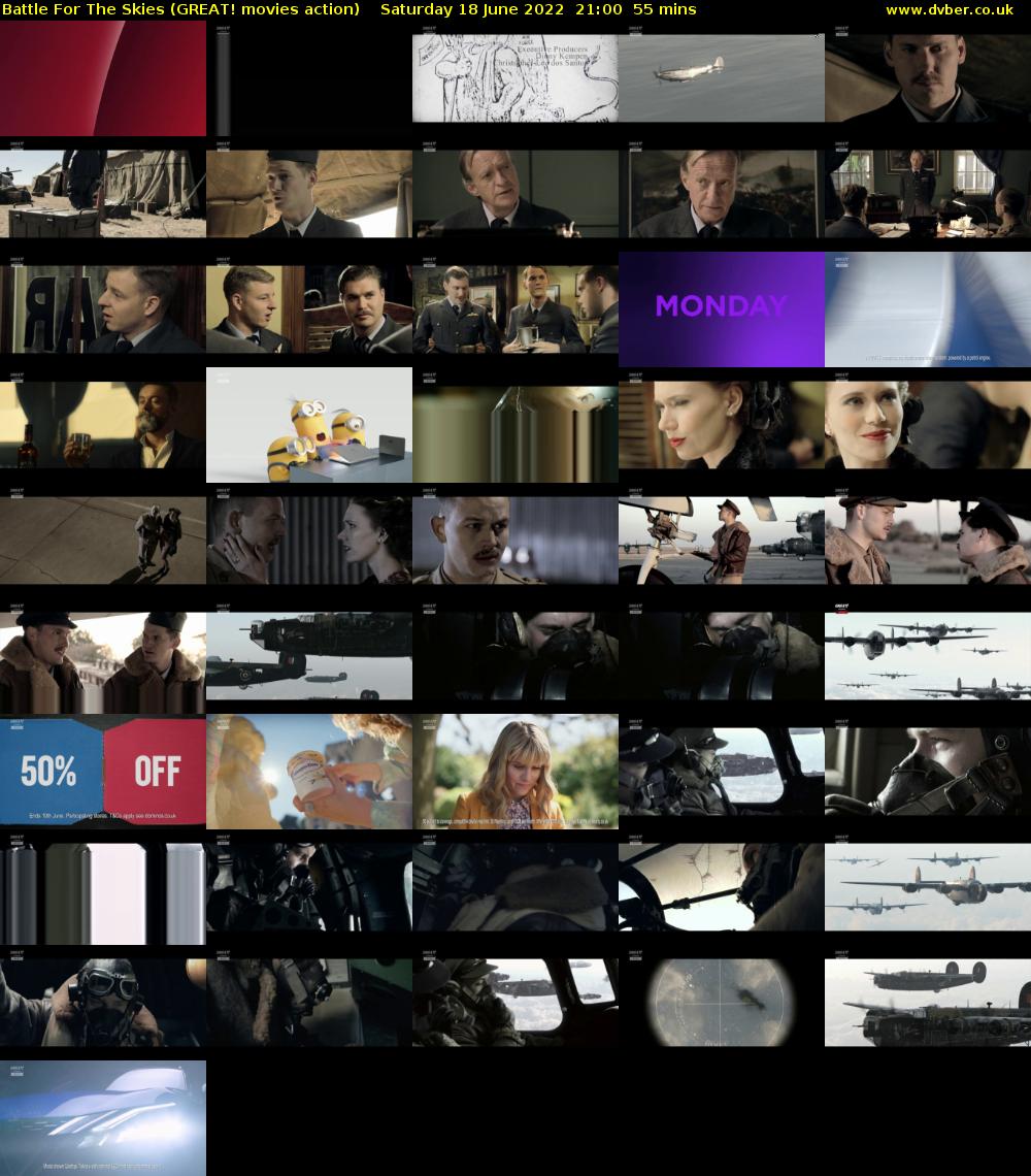 Battle For The Skies (GREAT! movies action) Saturday 18 June 2022 21:00 - 21:55