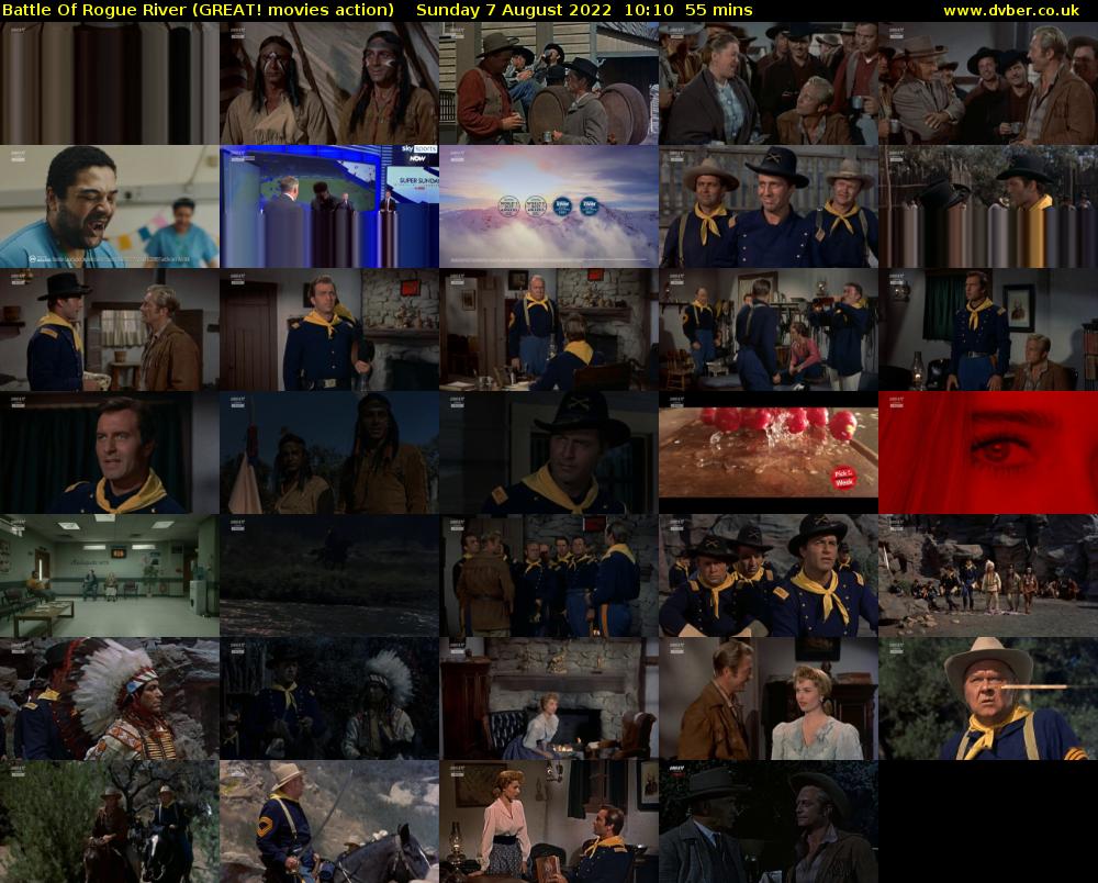 Battle Of Rogue River (GREAT! movies action) Sunday 7 August 2022 10:10 - 11:05