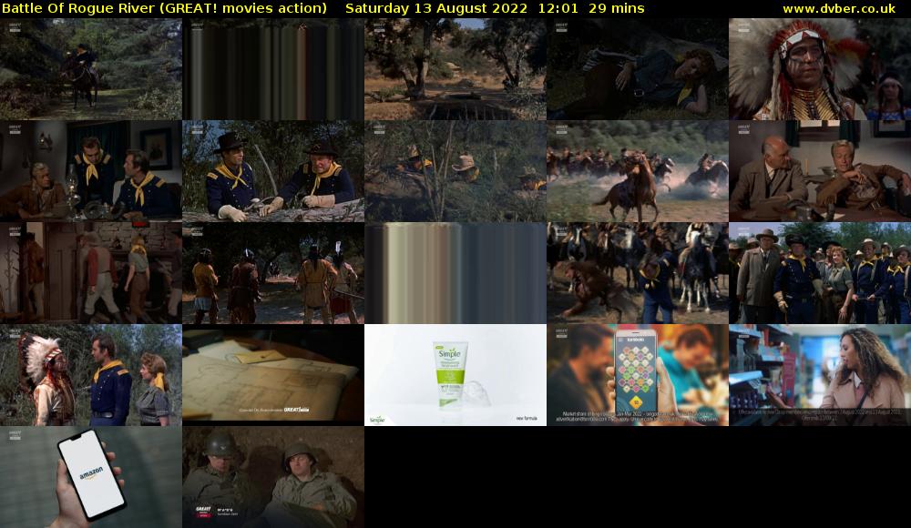 Battle Of Rogue River (GREAT! movies action) Saturday 13 August 2022 12:01 - 12:30