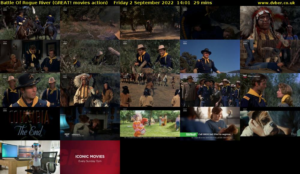 Battle Of Rogue River (GREAT! movies action) Friday 2 September 2022 14:01 - 14:30