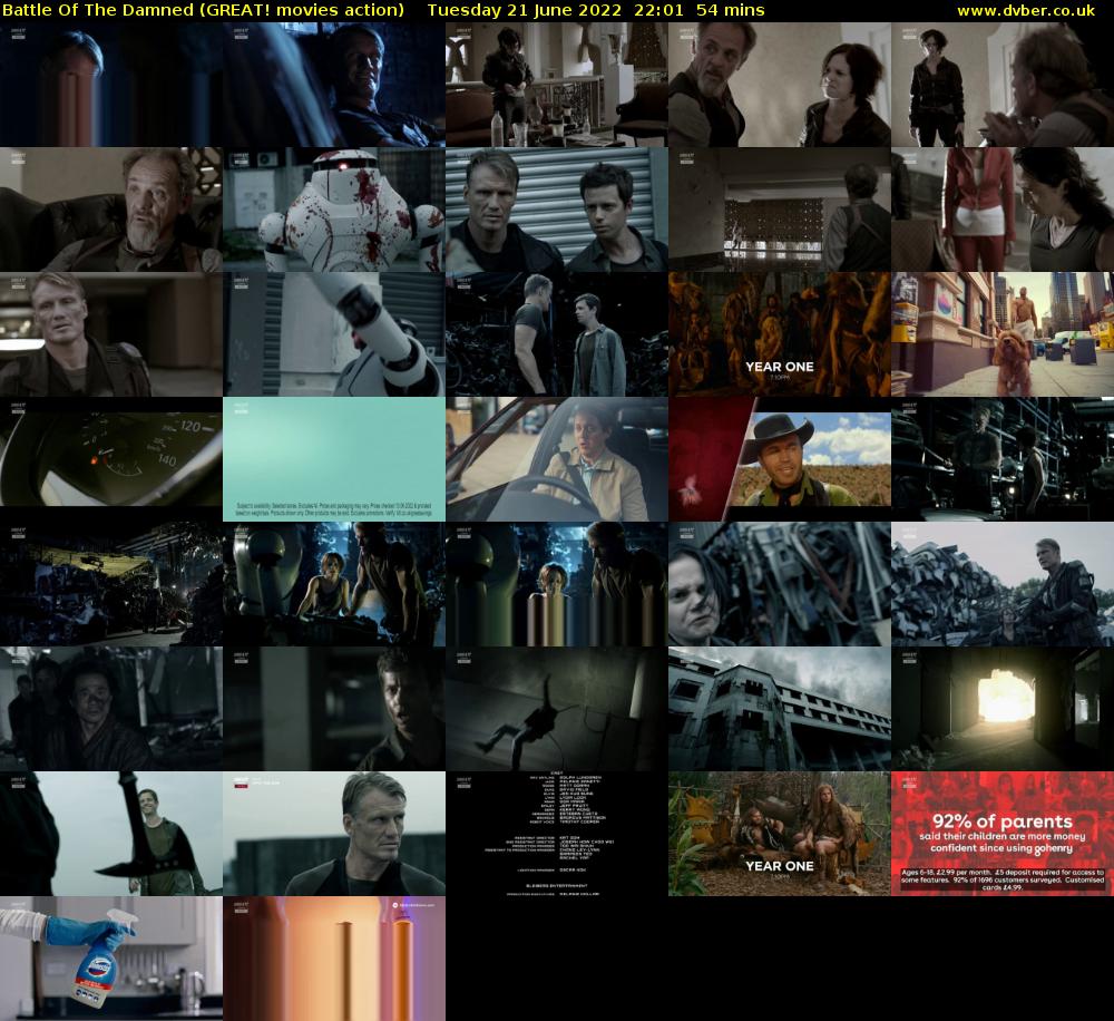 Battle Of The Damned (GREAT! movies action) Tuesday 21 June 2022 22:01 - 22:55