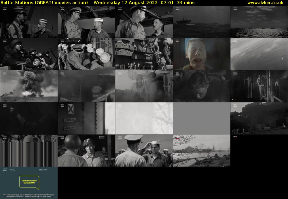 Battle Stations (GREAT! movies action) Wednesday 17 August 2022 07:01 - 07:35