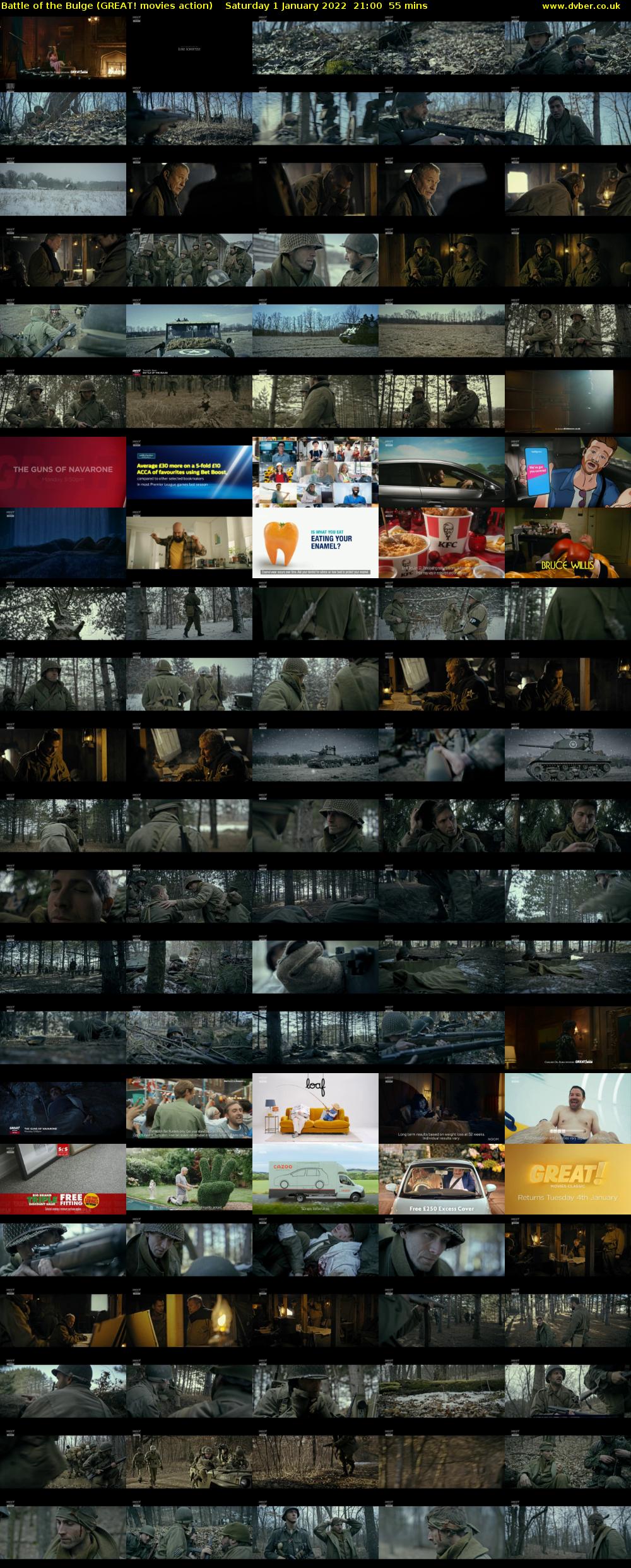 Battle of the Bulge (GREAT! movies action) Saturday 1 January 2022 21:00 - 21:55