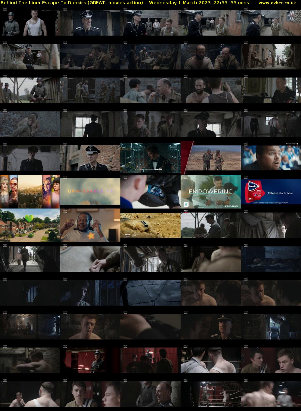 Behind The Line: Escape To Dunkirk (GREAT! movies action) Wednesday 1 March 2023 22:55 - 23:50